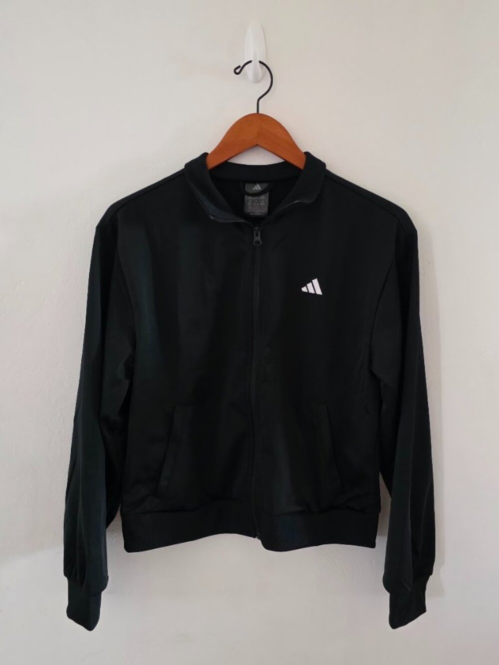 adidas Essentials Feel Cozy Track Jacket - Black - Women's Size Medium